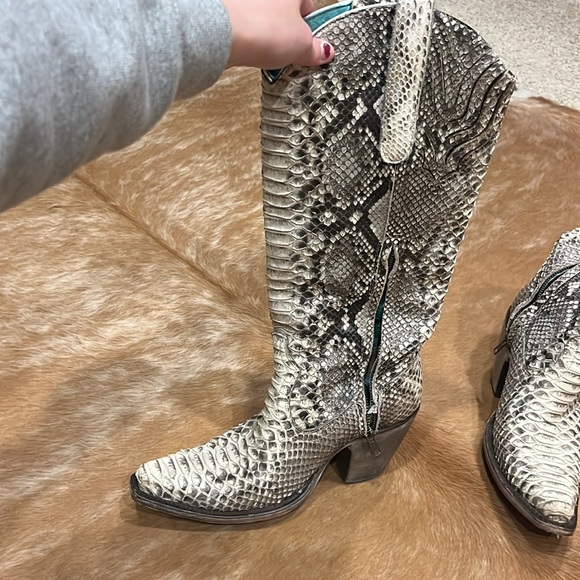 Corral Handcrafted Python Boots - Picture 2 of 5